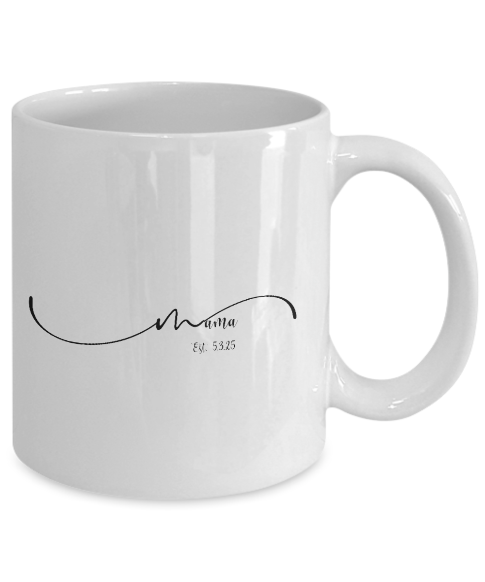 New Mom Gift, Mama Mug, Personalize Mama Gift