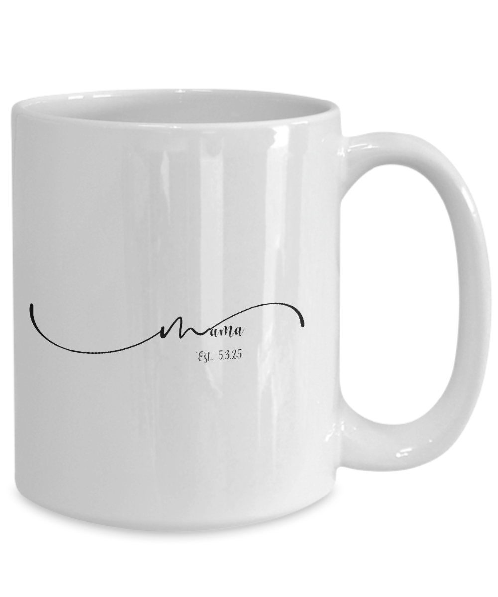 New Mom Gift, Mama Mug, Personalize Mama Gift