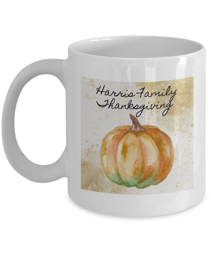 Personalized Thanksgiving Gift, Thanksgiving Coffee Mug, Thanksgiving Gift Ideas for Family