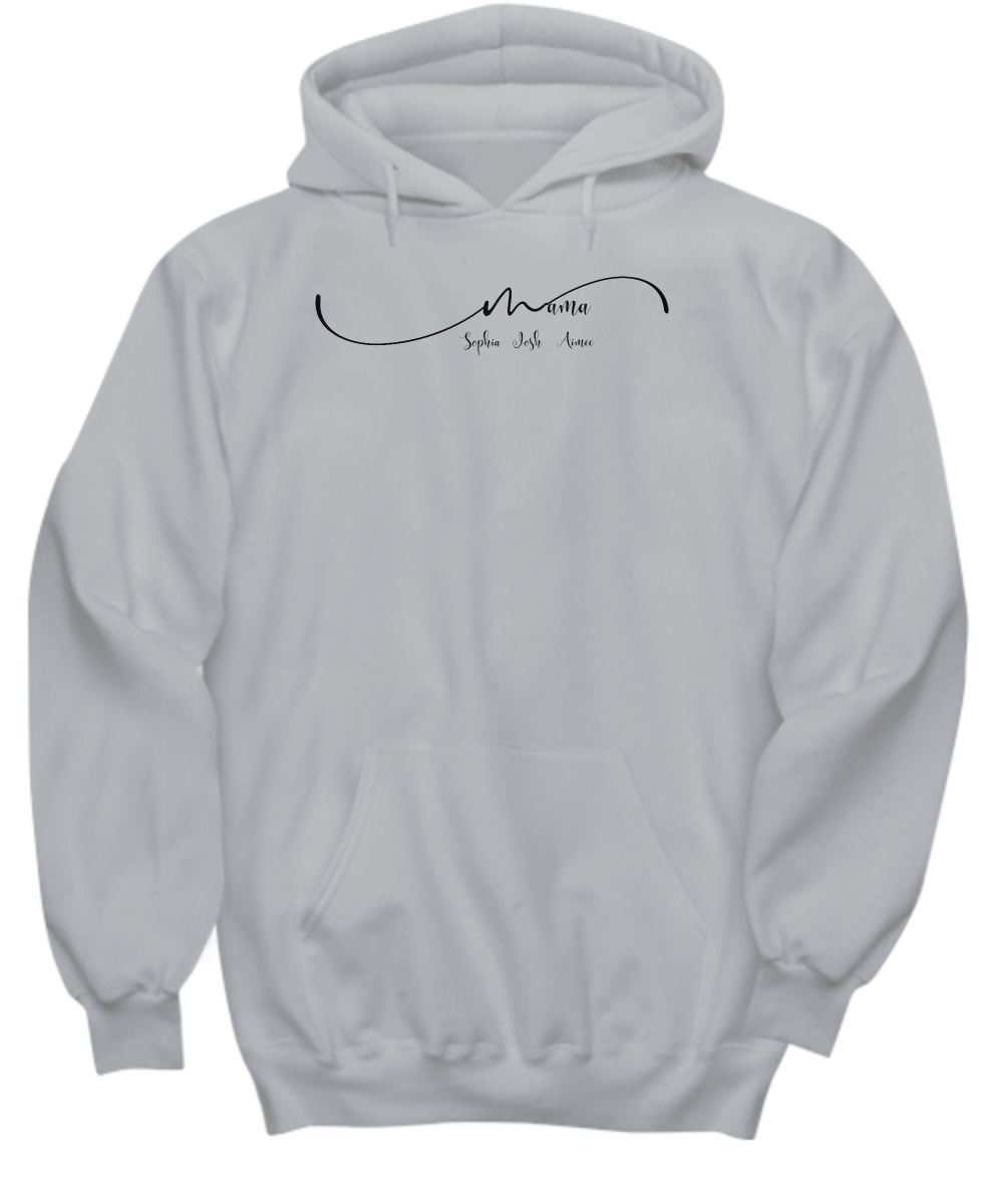 Mama Hoodie, Personalized Mom Gift, Custom Hoodie for Mom