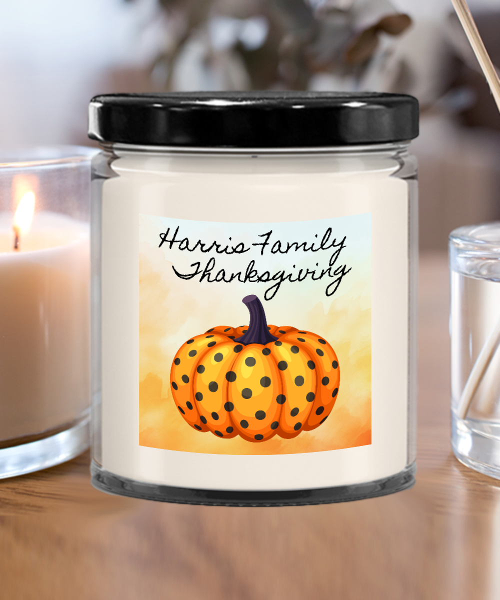 Personalized Thanksgiving Gift, Thanksgiving Candle