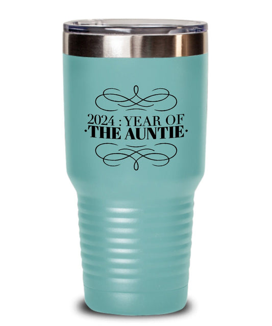 Auntie tumbler, Auntie travel mug, Auntie gift, Baby announcement