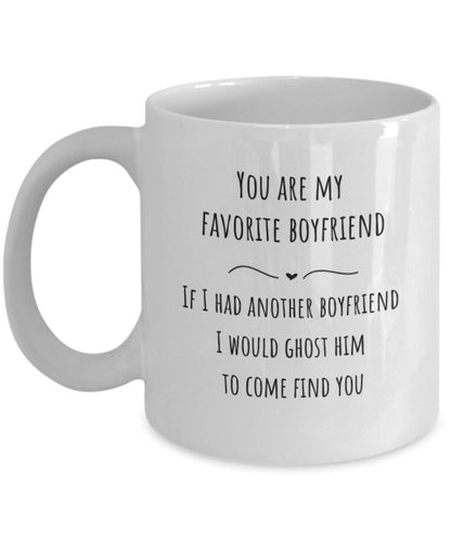 Boyfriend mug, Boyfriend gift, Funny boyfriend mug, Ghost mug, Things to get your boyfriend on his birthday