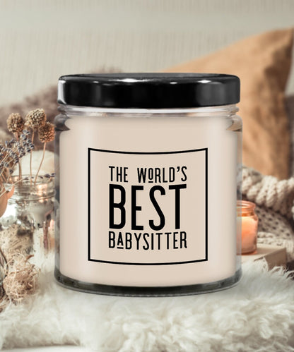 Babysitter gifts appreciation from child, Best babysitter, Babysitter candle, Thank you gift for babysitter, Babysitter gift