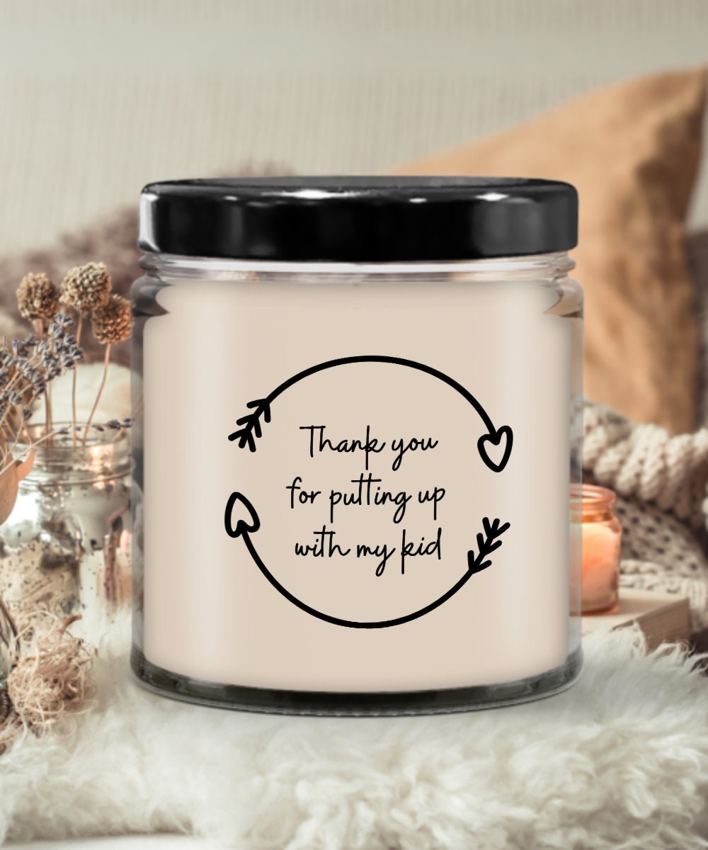 Babysitter gift candle, Teacher gift, Babysitter gift, Child minder thank you, Teacher candle, Babysitter thank you