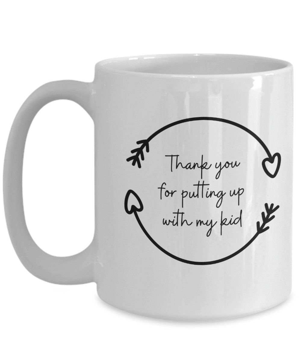 Teacher gift, Babysitter gift, Child minder thank you, Teacher mug, Babysitter thank you, Babysitter coffee mug