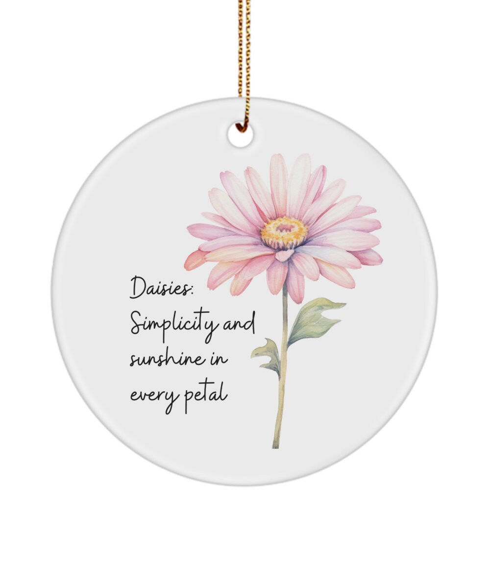 Daisies ornament, Daisy ornament, Flower ornament, Gift for gardener