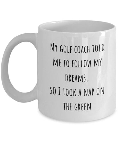 Golf coffee mug, Gift for golfer, Gift for dad, Golf coach gift, Golf pro gift, Gift for brother in law