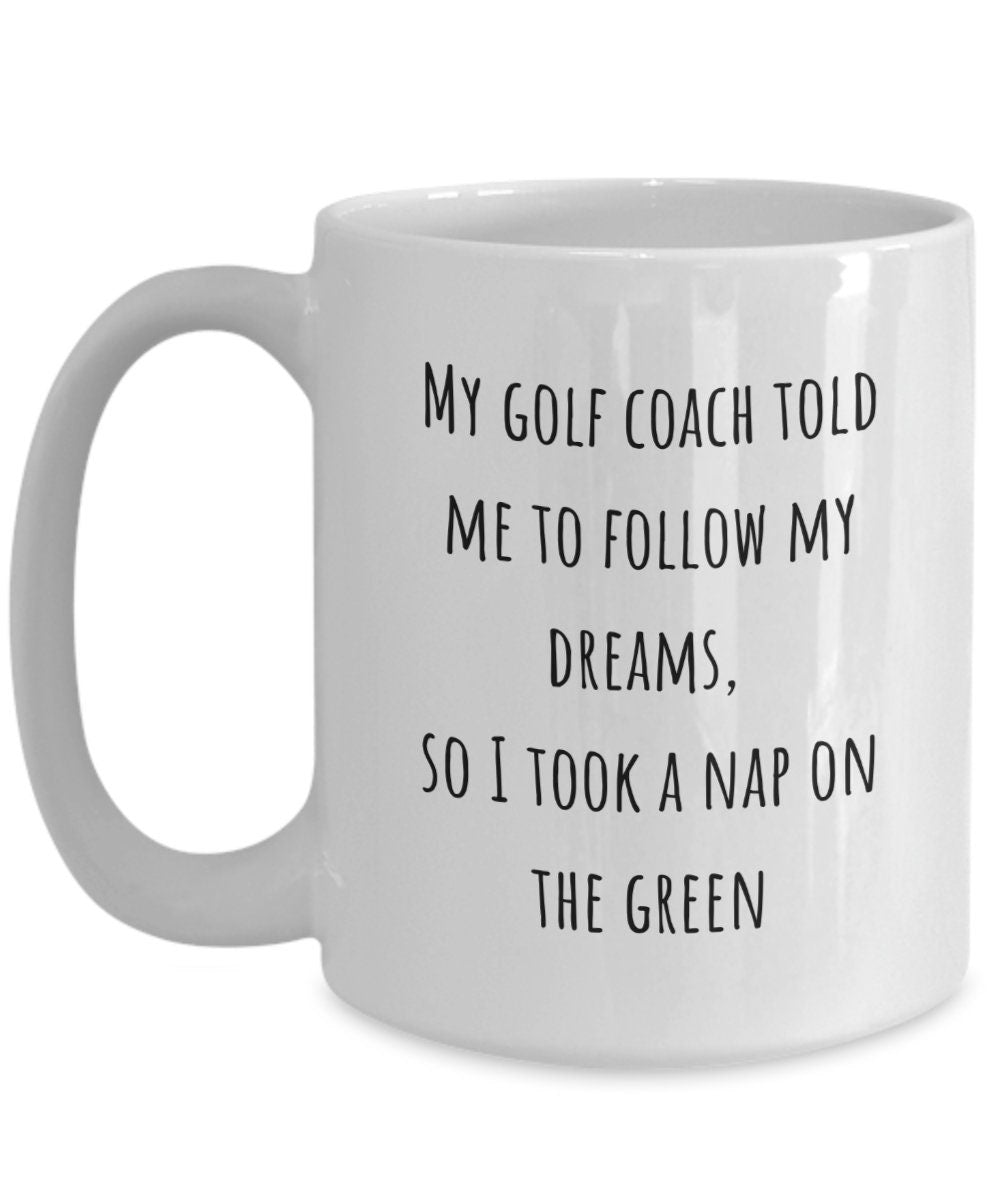 Golf coffee mug, Gift for golfer, Gift for dad, Golf coach gift, Golf pro gift, Gift for brother in law