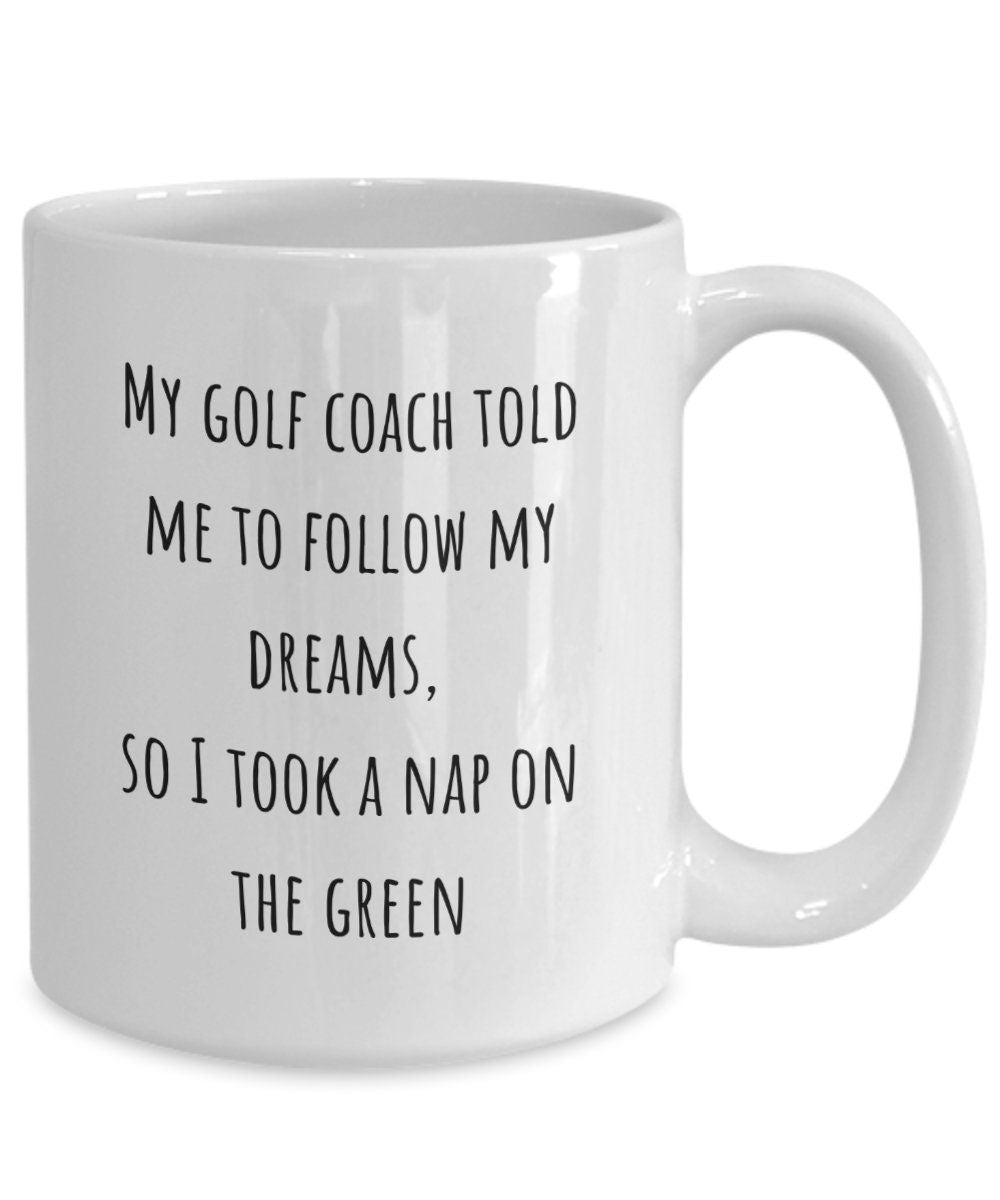 Golf coffee mug, Gift for golfer, Gift for dad, Golf coach gift, Golf pro gift, Gift for brother in law