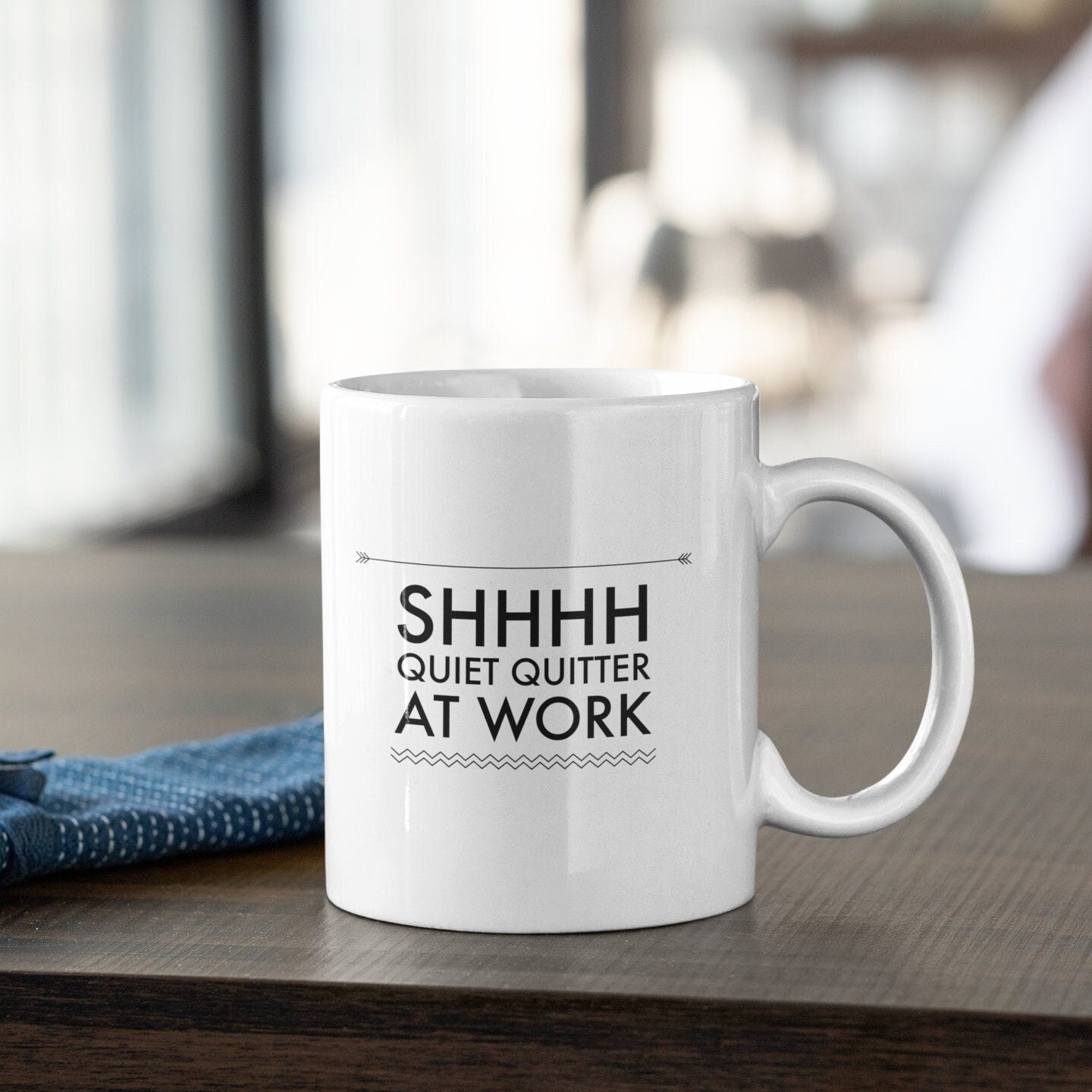 Quiet quitter, Quitter mug, Work coffee mug, Funny coworker gift