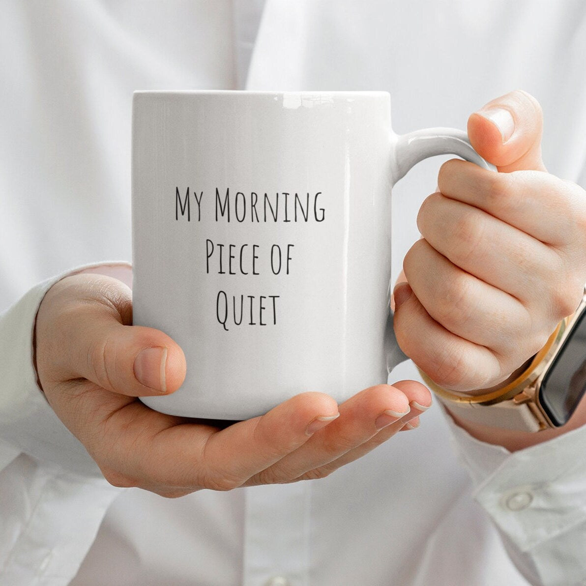 Coffee peace, Quiet coffee, Piece of quiet, Funny coffee mug, Morning coffee, Sister coffee mug, Mom gift