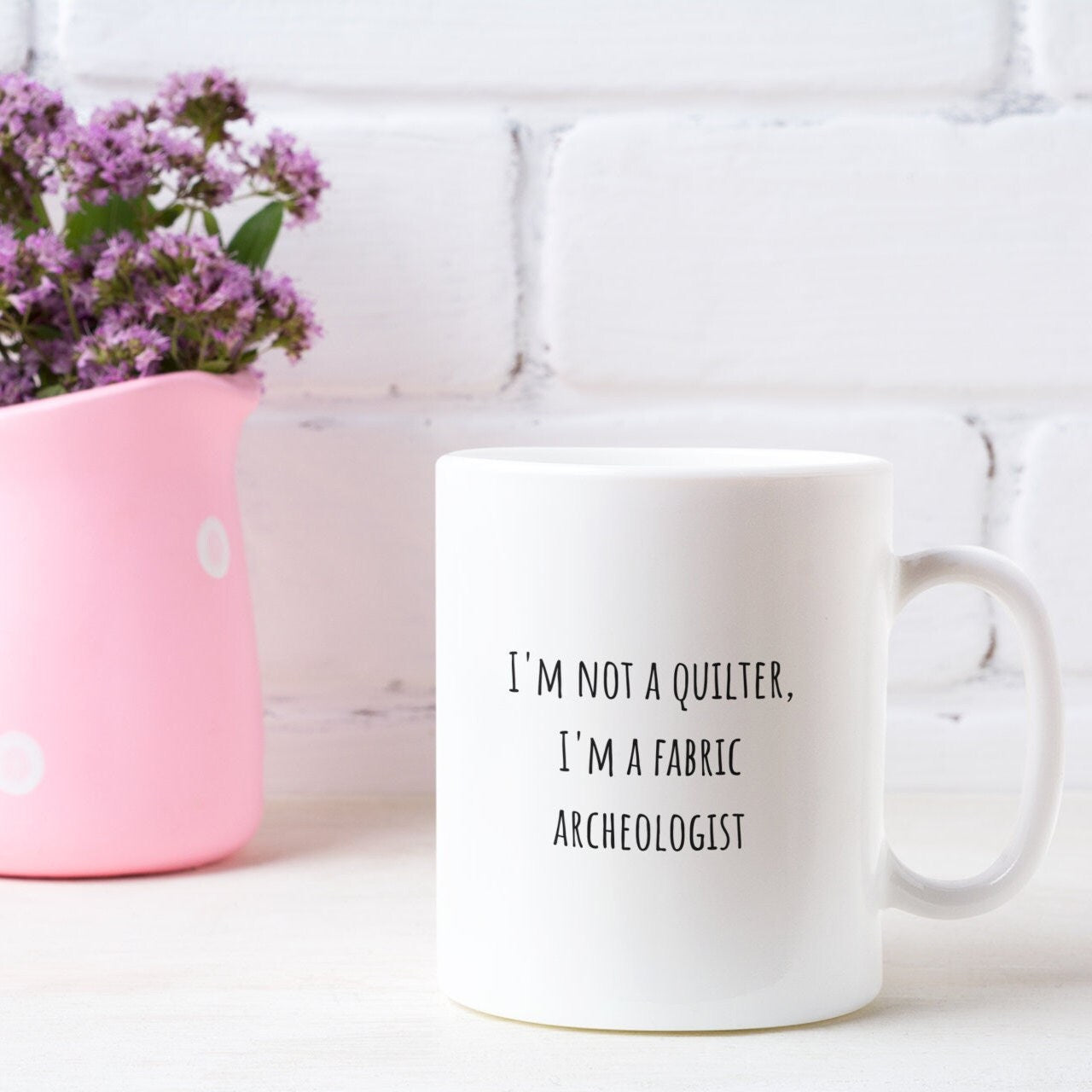 Coffee mug for quilter, Quilter gift, Mom gift, Quilter coffee mug