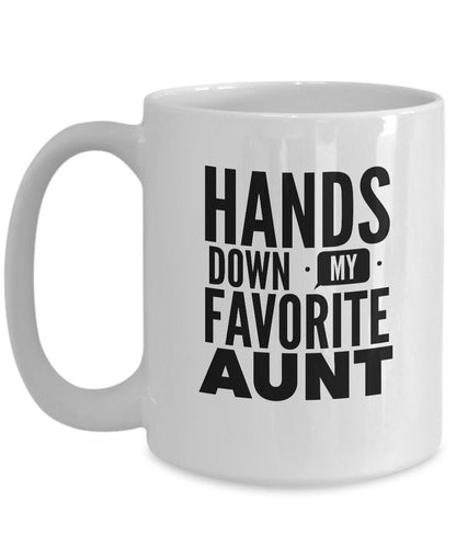 Favorite Aunt Coffee Mug, Mug for Aunt, Aunty Gift, Gift for Aunt