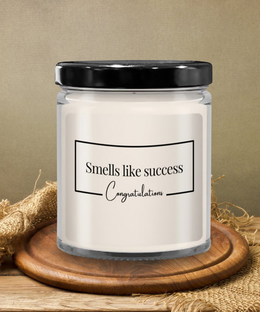 Promotion gift for women, Job promotion gift, Smells like success, Success candle, Winner gift, Award candle, Promotion candle