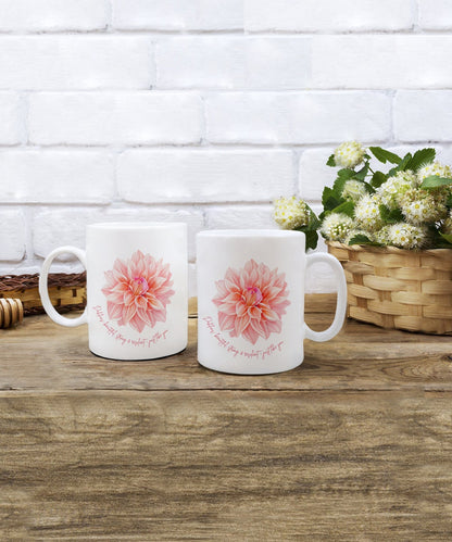 Dahlia gift, Gift for gardener, Dahlia coffee mug, Dahlia lover, Flower coffee mug, Gift for friend