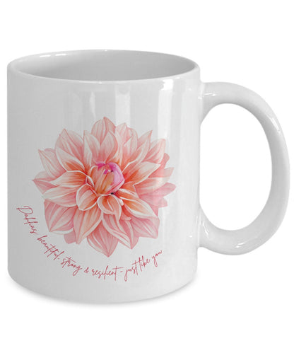 Dahlia gift, Gift for gardener, Dahlia coffee mug, Dahlia lover, Flower coffee mug, Gift for friend