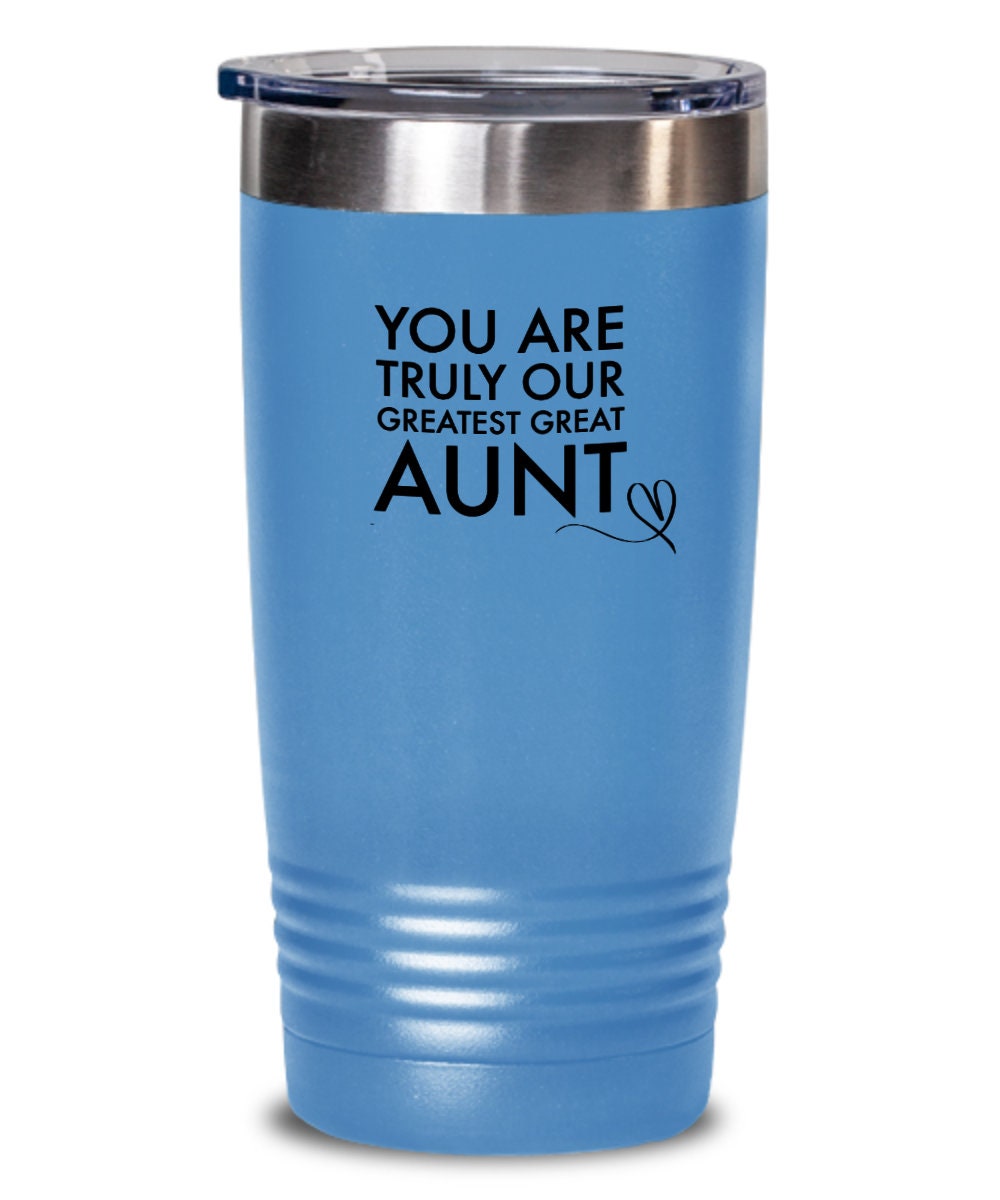 Great aunt gift, Great aunt tumbler, Gift for great aunt, Aunt, Greatest aunt