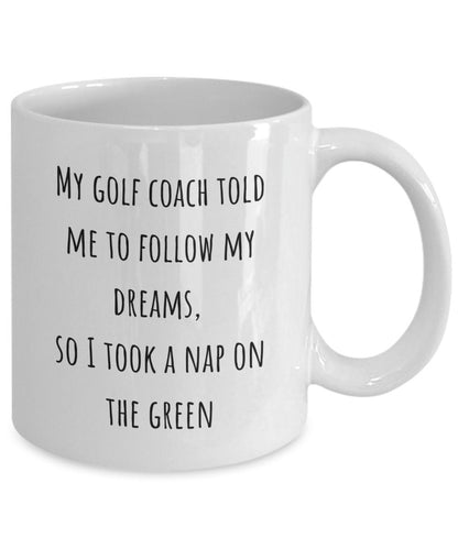 Golf coffee mug, Gift for golfer, Gift for dad, Golf coach gift, Golf pro gift, Gift for brother in law