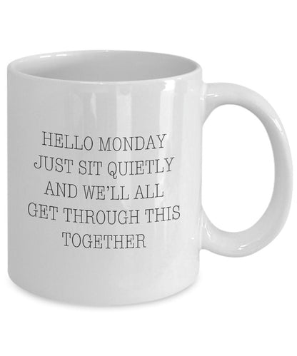 Hello Monday mug, Funny coworker gift, Funny office mug, Office gift, Monday