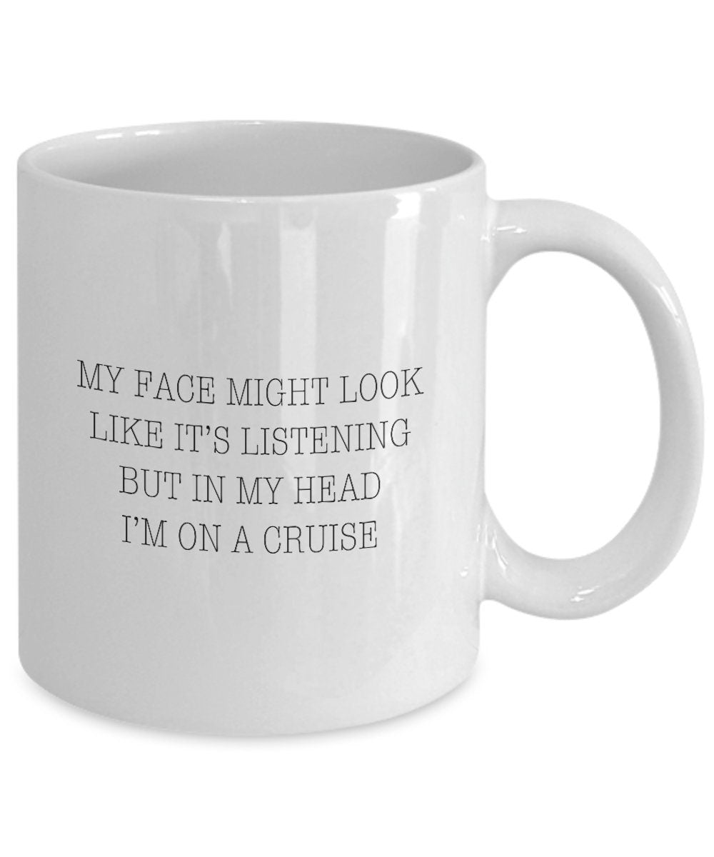 On a cruise mug, Cruise lover gift, Gag cruise gift