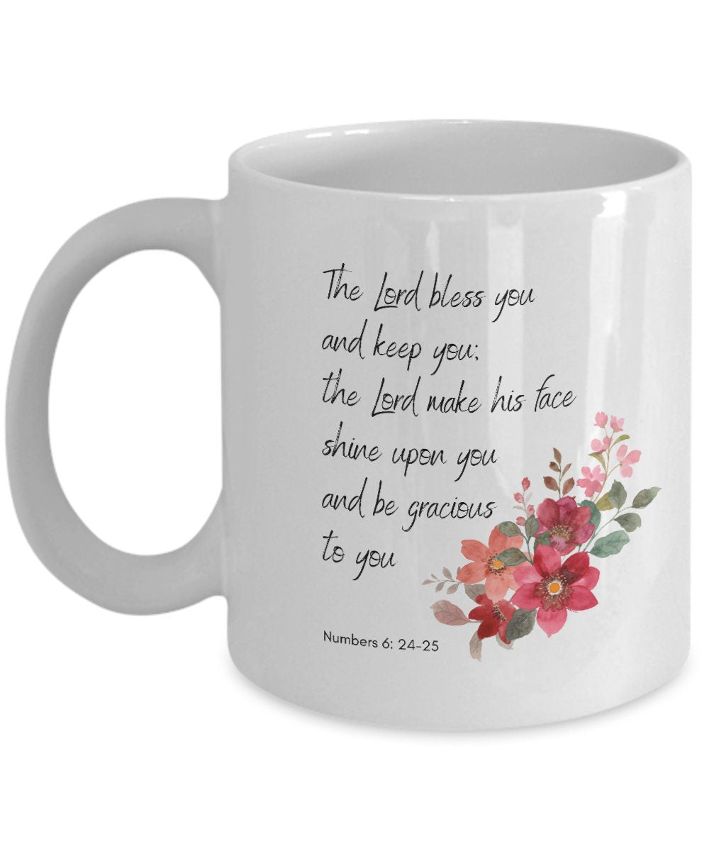 The Lord bless you, Bible verse mug, Scripture mug, Christian merch, Christian coffee mug