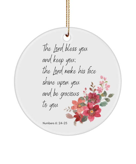 The Lord bless you, Bible verse ornament, Scripture ornament, Christian merch, Christian ornament