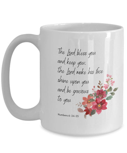 The Lord bless you, Bible verse mug, Scripture mug, Christian merch, Christian coffee mug