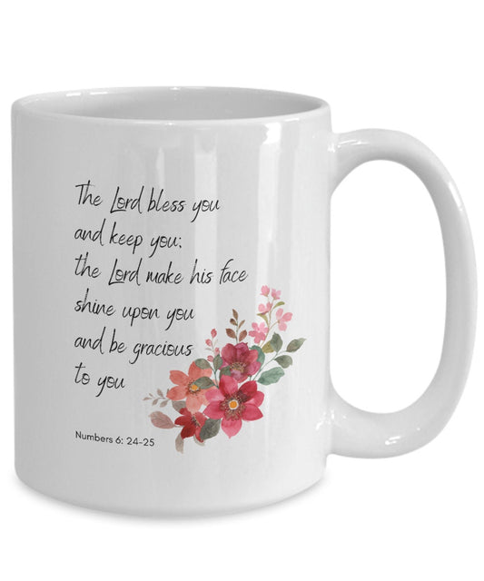 The Lord bless you, Bible verse mug, Scripture mug, Christian merch, Christian coffee mug