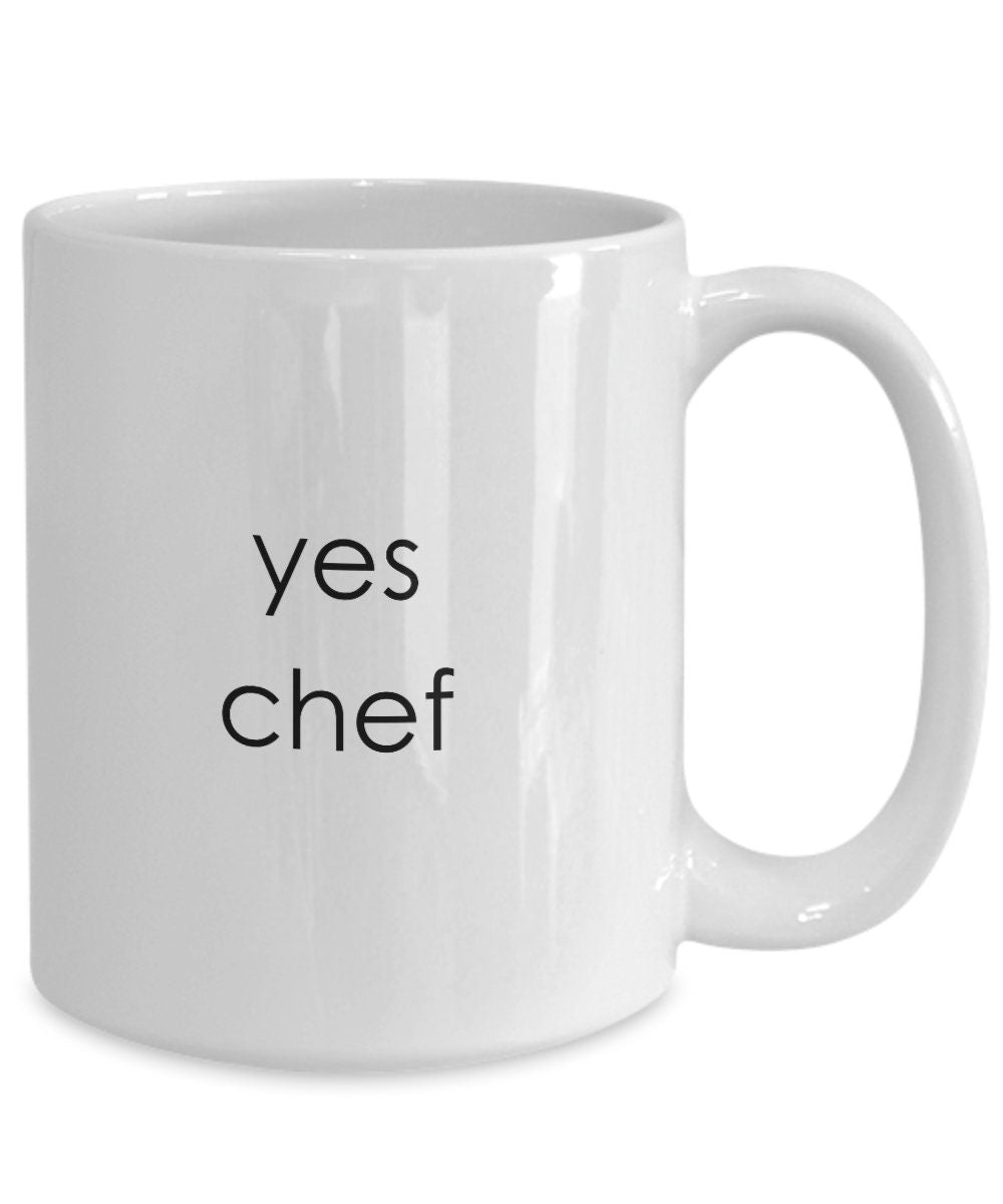 Yes Chef, Yes Chef mugs, Chef gifts, Pastry Chef, Sous Chef