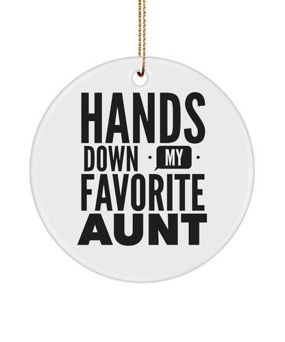 Favorite aunt gift, Gift for best aunt, Aunt ornament, Aunt gift, Gift from nephew, Gift from niece