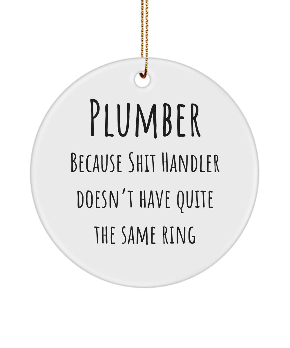 Plumber gifts, Plumber ornament, Plumbing gifts, Funny plumber gift idea, Plumber gag gift