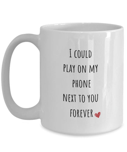 Gamer coffee mug, Funny coffee mug for phone addict, Husband gift, Gamer mug, Gamer coffee cup, Gamer gifts for husband, Gamer gifts