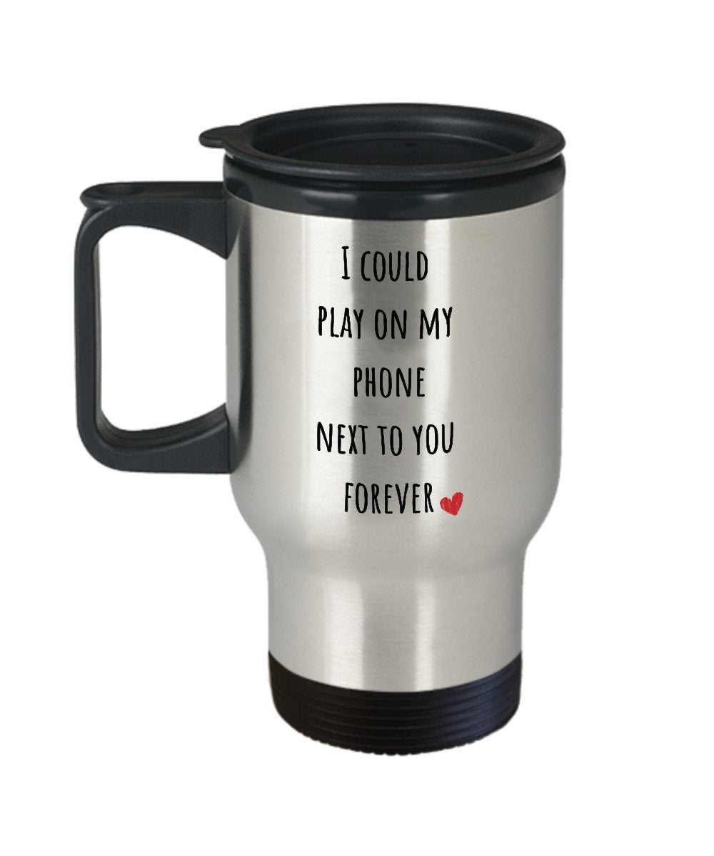 Funny travel mug for phone addict, Husband gift, Gamer mug, Gamer travel cup, Gamer travel mug, Gamer gifts for husband, Gamer gifts