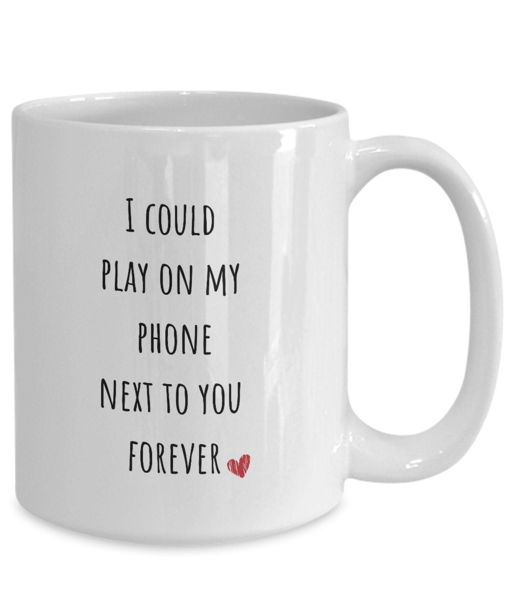 Gamer coffee mug, Funny coffee mug for phone addict, Husband gift, Gamer mug, Gamer coffee cup, Gamer gifts for husband, Gamer gifts