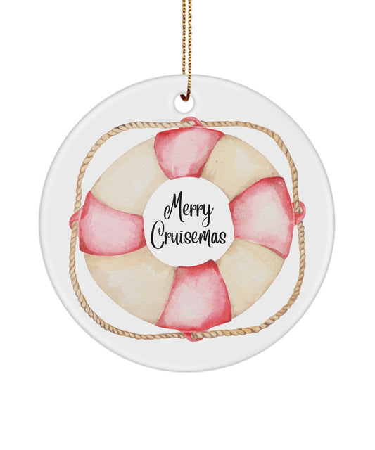 Merry Cruisemas Christmas ornament, Cruise ornament, Christmas cruise gift