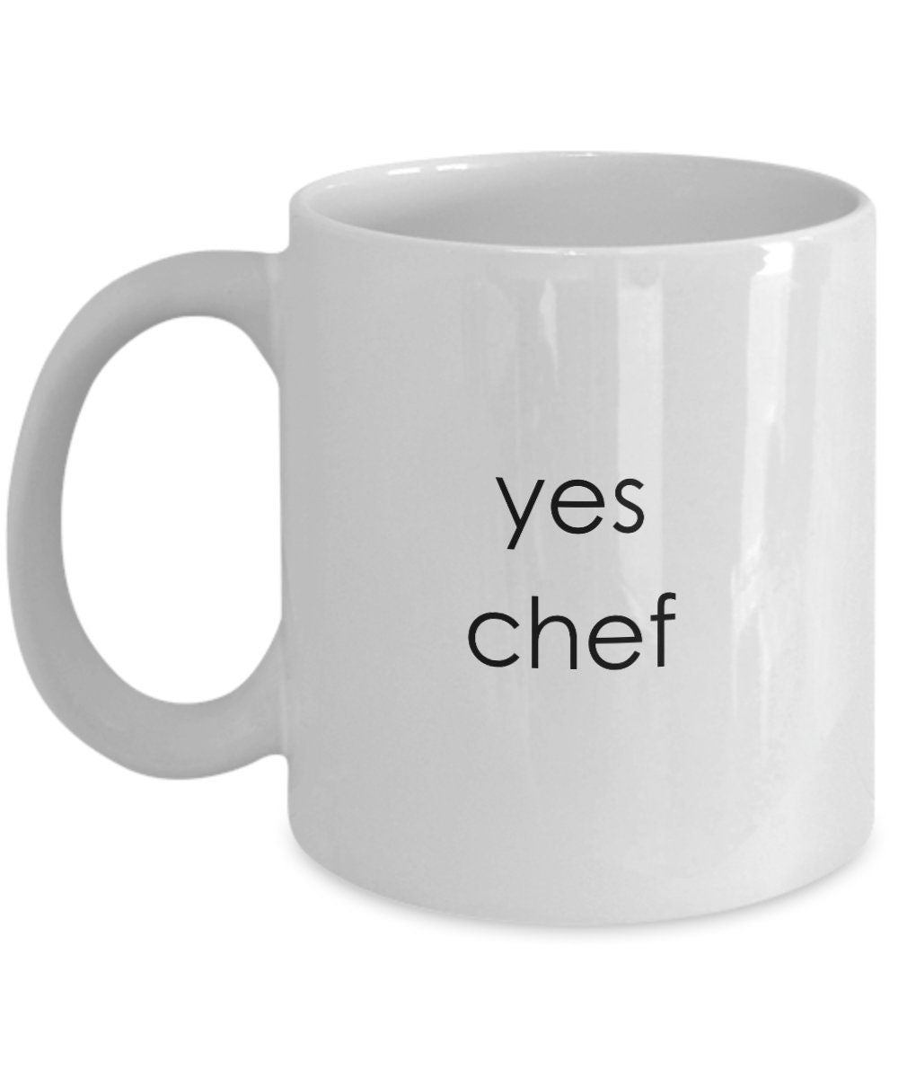 Yes Chef, Yes Chef mugs, Chef gifts, Pastry Chef, Sous Chef