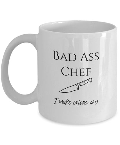 Bad Ass chef, Chef gifts, Funny Chef gift, Chef mugs, Yes chef, Chef gift, Gag gift for chef