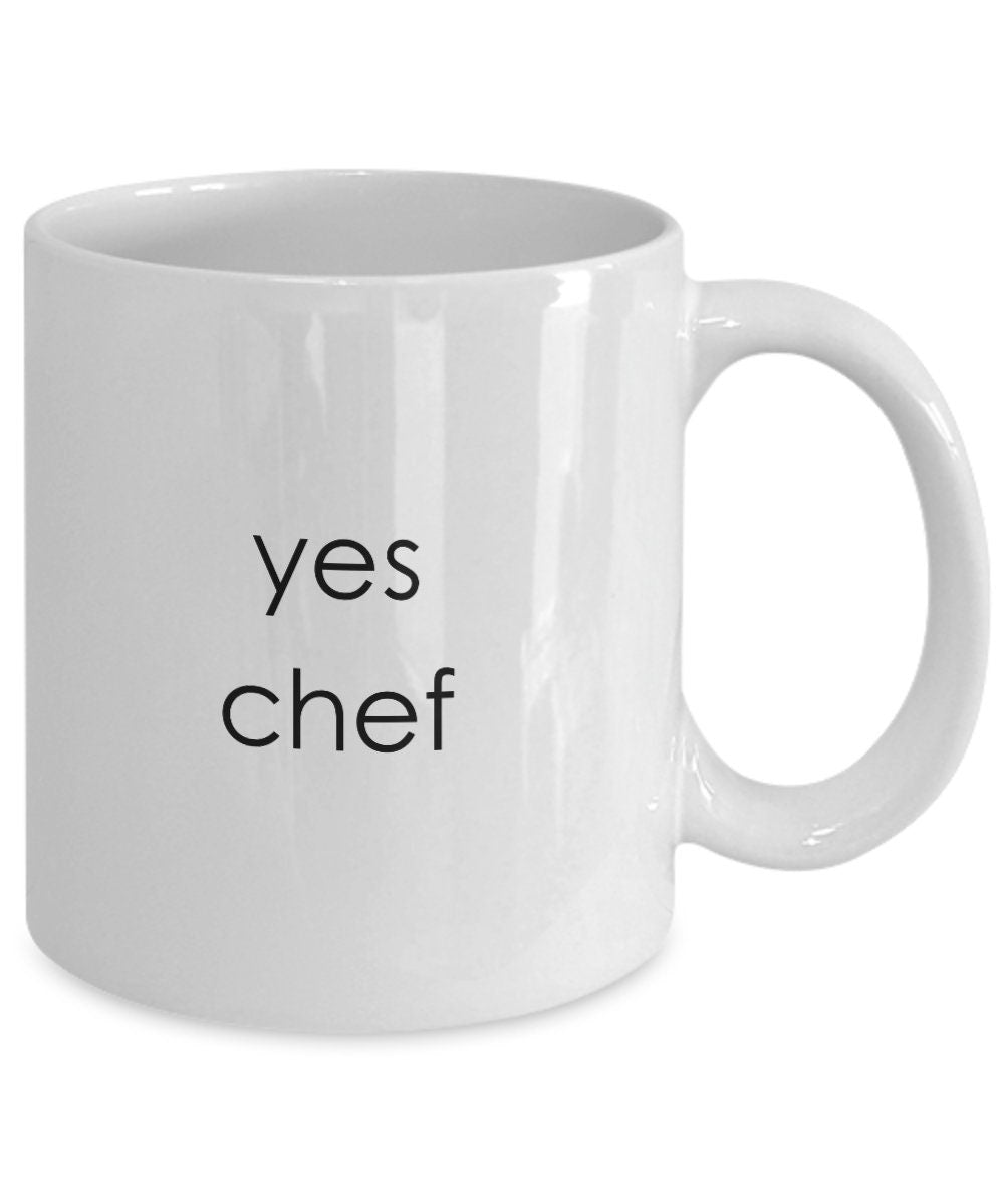 Yes Chef, Yes Chef mugs, Chef gifts, Pastry Chef, Sous Chef