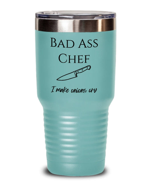 Bad Ass chef, Chef gifts, Funny Chef gift, Chef tumbler, Yes chef, Chef gift, Gag gift for chef