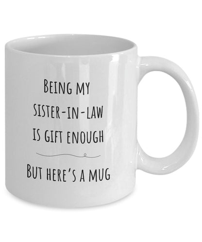 Sister in law gift, Sister-in-law Christmas gift, Best Sister in law present, Funny Sister in law gifts, Joke sister in law mug