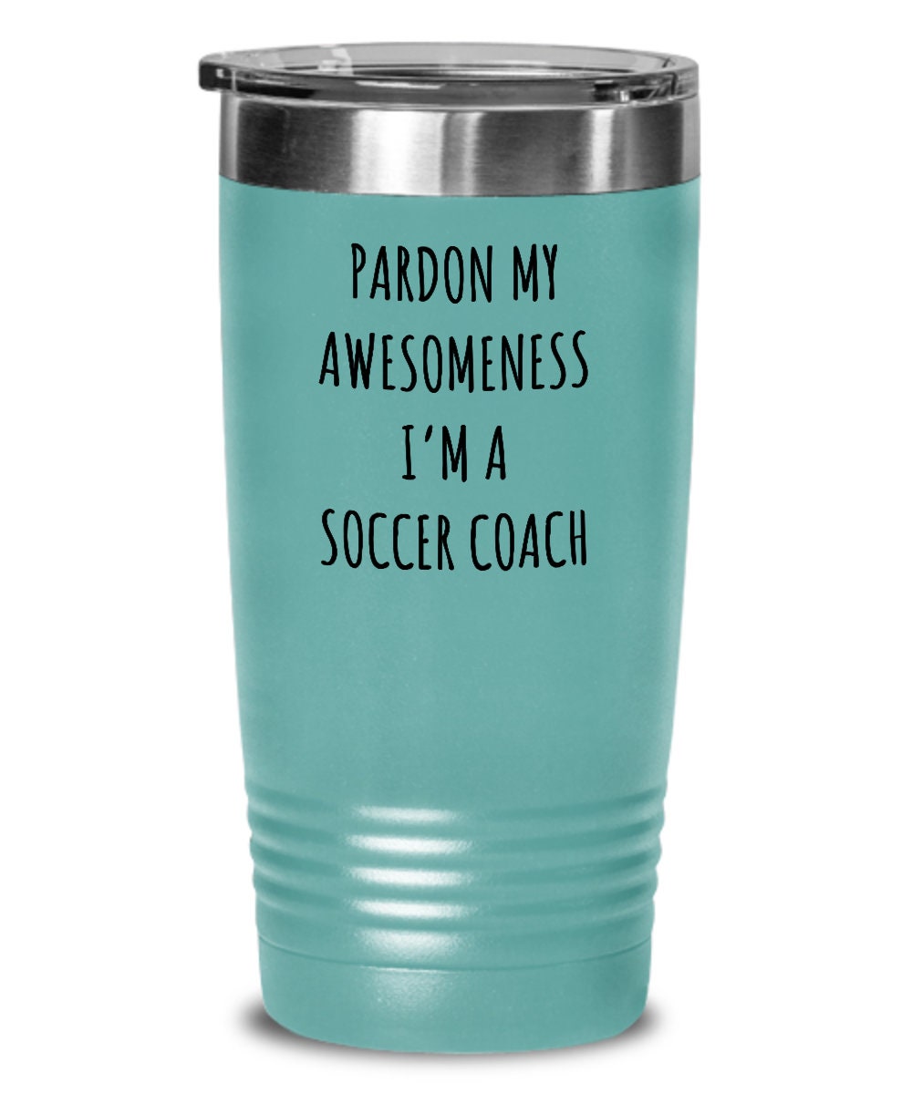 Soccer coach tumbler, Gift for soccer coach, Soccer coach birthday gifts