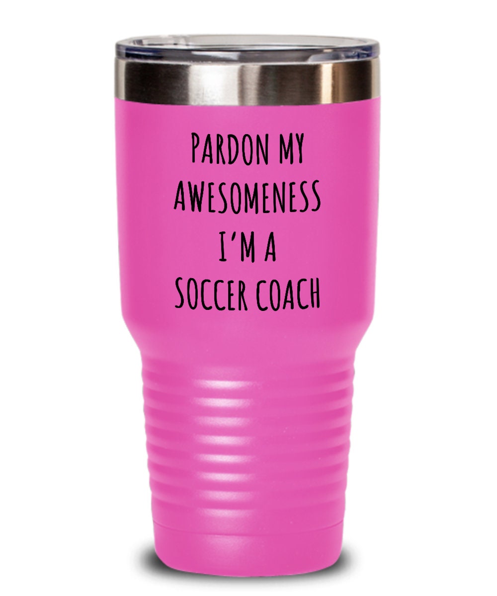 Soccer coach tumbler, Gift for soccer coach, Soccer coach birthday gifts