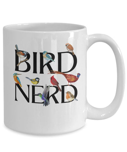 Bird Nerd, Bird Nerd Coffee Mug, Bird Watching Mug, Bird Lover Gift, Funny Bird Watcher Mug, Gift for Bird Lover, Twitcher Gift