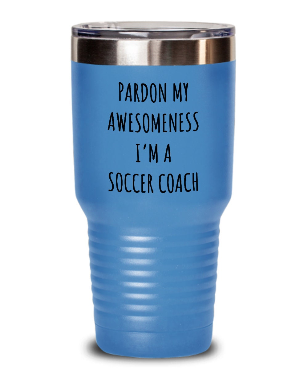 Soccer coach tumbler, Gift for soccer coach, Soccer coach birthday gifts