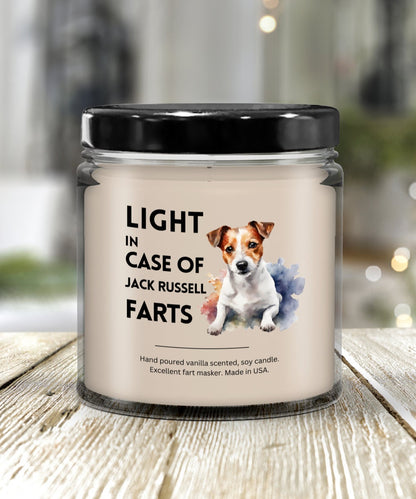 Jack Russell Terrier Gift, Terrier Candle, Jack Russell Mom, Jack Russell Dog Dad, Jack Russell Farts, Jack Russell Candle, Quirky Candles