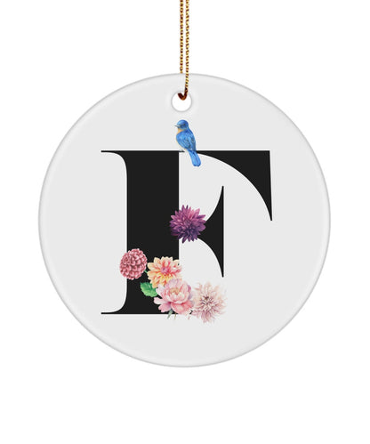 F Monogram Gift, Initial F, F Letter Gift, F Alphabet Gift, F Ornament, F