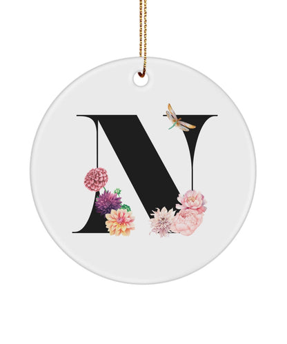 N Monogram Gift, Initial N, N Letter Gift, N Alphabet Gift, N Ornament, N, Gift for Her, Cute Gift