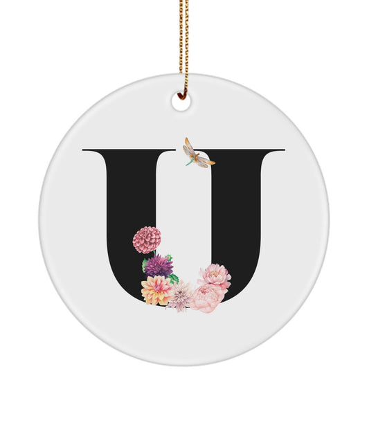 U Monogram Gift, Initial U, U Letter Gift, U Alphabet Gift, U Ornament, U, Gift for Her, Cute Gift