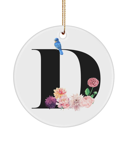 D Monogram Gift, Initial D, D Letter Gift, D Alphabet Gift, D Ornament, D